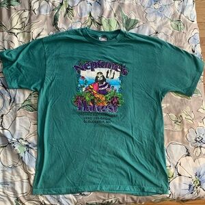 Neptune's Harvest Teal Graphic Short Sleeve Tee